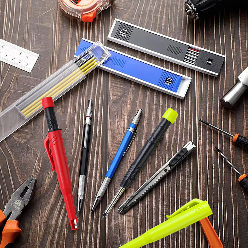Set de Crayons de Chantier avec Mines Rétractables
