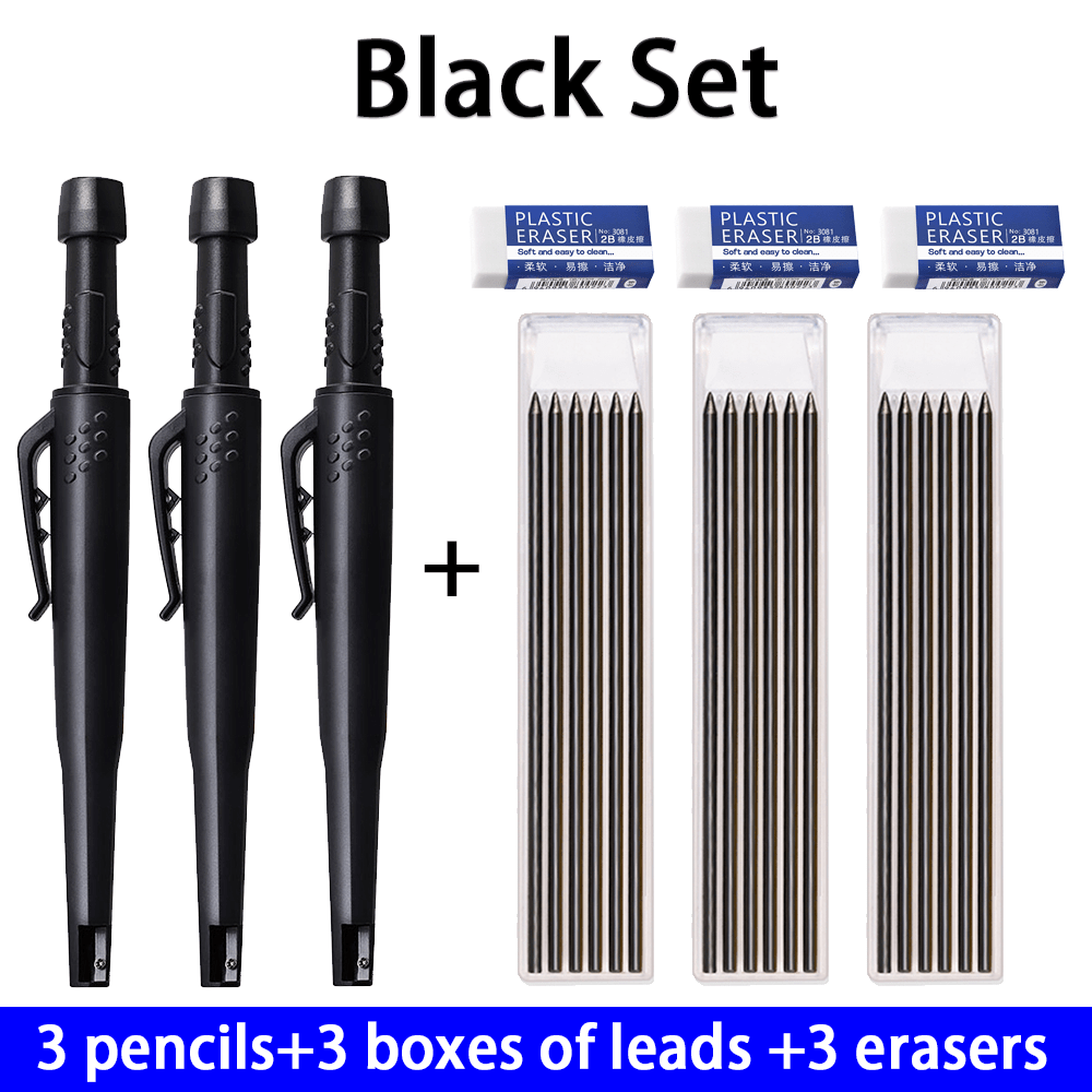 Set de Crayons de Chantier avec Mines Rétractables