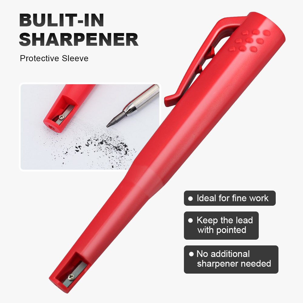 Set de Crayons de Chantier avec Mines Rétractables