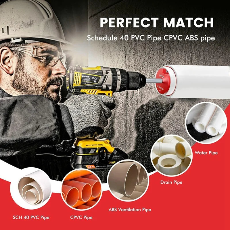 Kit 8 Alésoirs PVC – Pour Perceuse Mandrin 13 mm