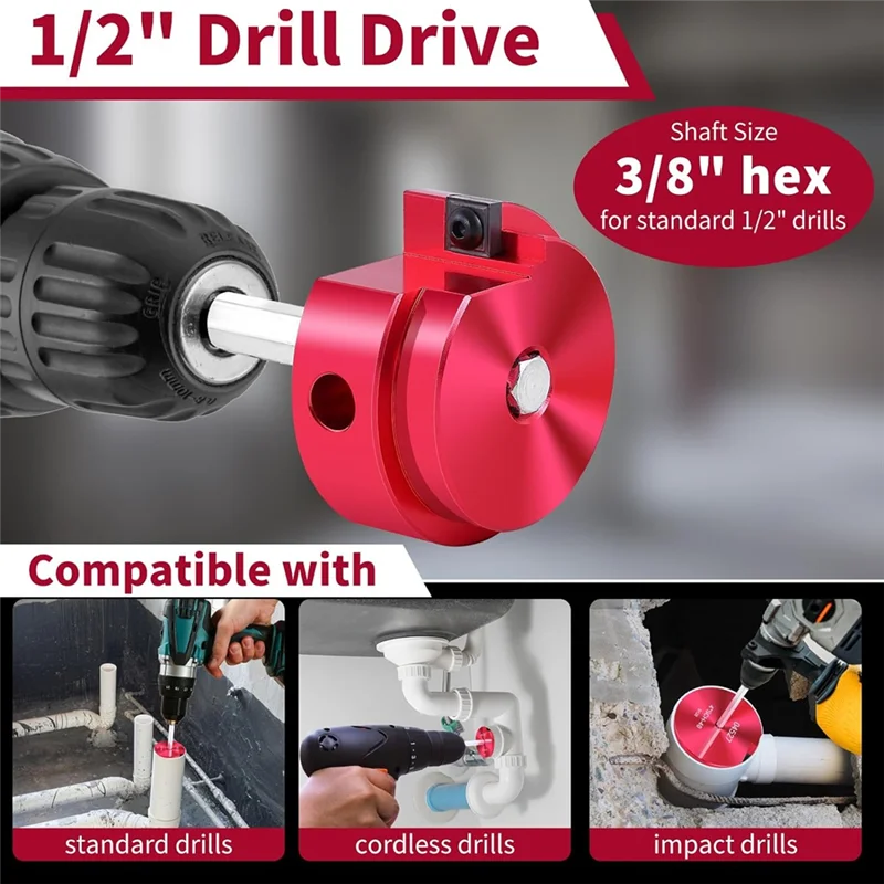 Kit 4 Alésoirs PVC – Pour Perceuse Mandrin 13 mm