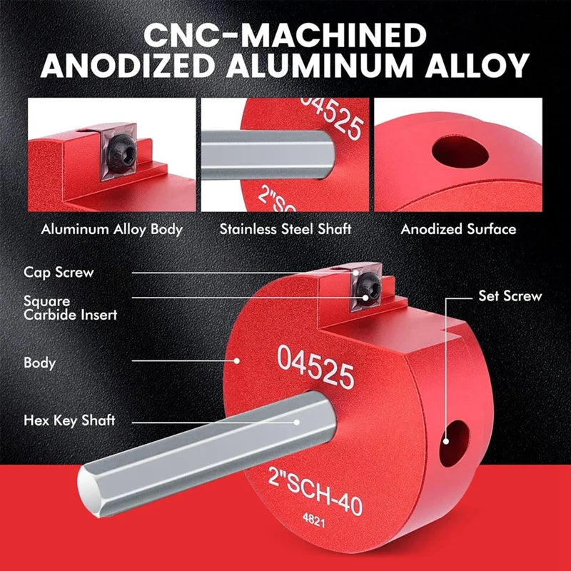 Kit 8 Alésoirs PVC – Pour Perceuse Mandrin 13 mm