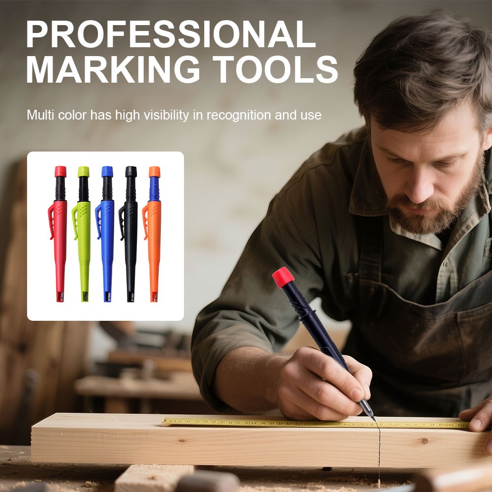 Set de Crayons de Chantier avec Mines Rétractables